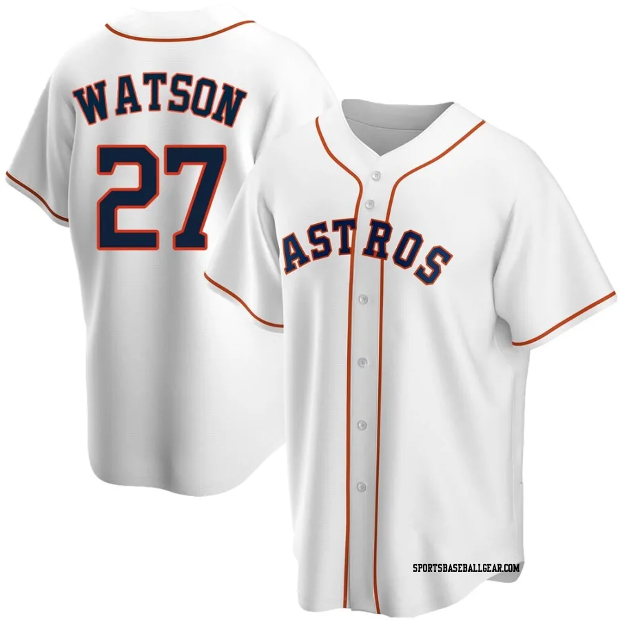 Bob Watson Youth Houston Astros White Replica Home Jersey