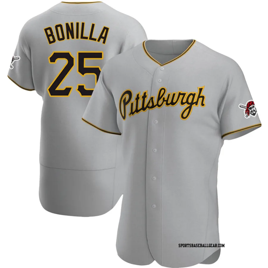 Bobby Bonilla Men's Pittsburgh Pirates Gray Authentic Road Jersey