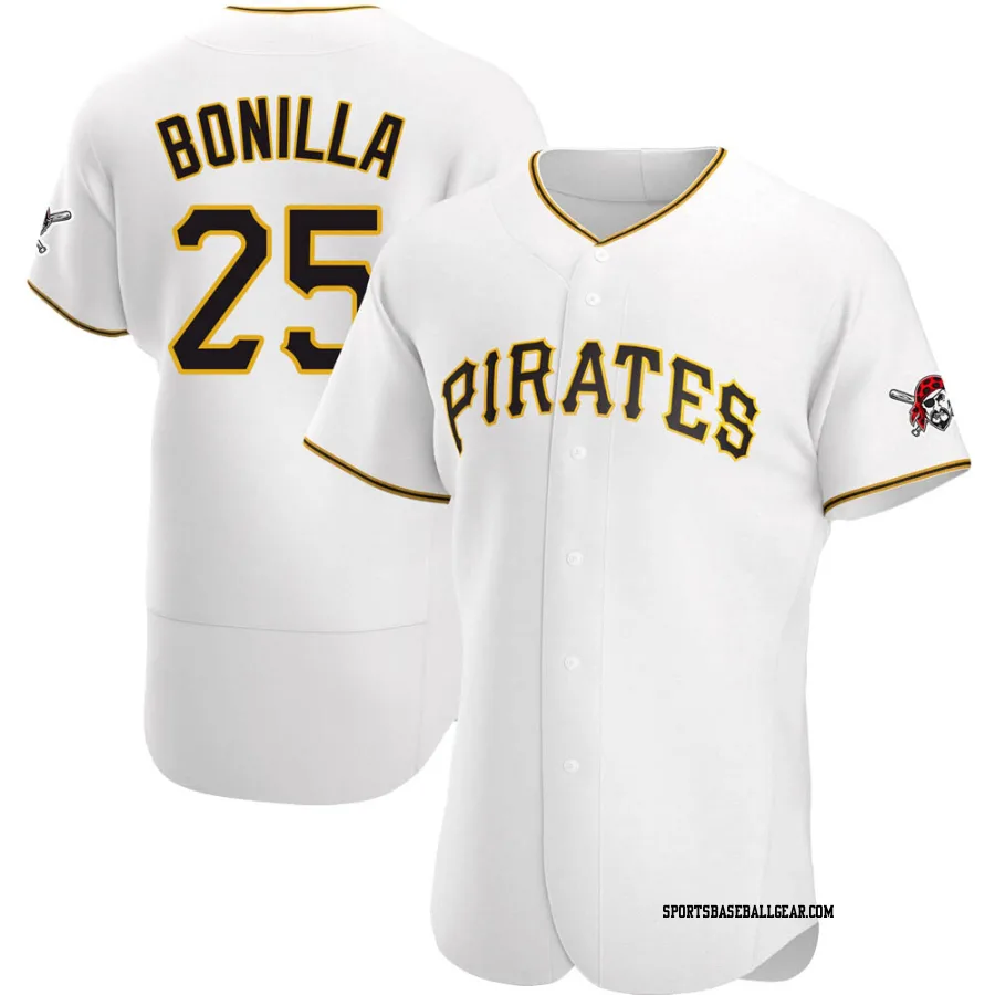 Bobby Bonilla Men's Pittsburgh Pirates White Authentic Home Jersey