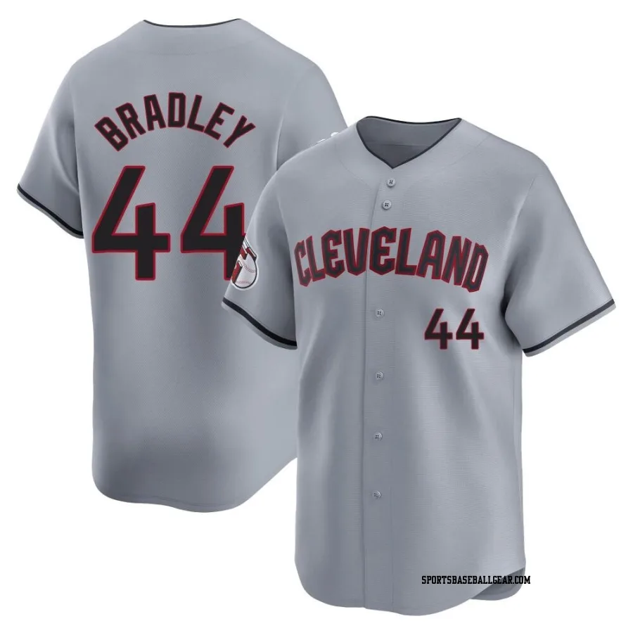 Bobby Bradley Men's Cleveland Guardians Gray Limited Road Jersey