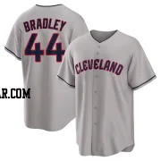 Bobby Bradley Men's Cleveland Guardians Gray Replica Road Jersey