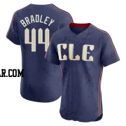 Bobby Bradley Men's Cleveland Guardians Navy Elite 2024 City Connect Jersey