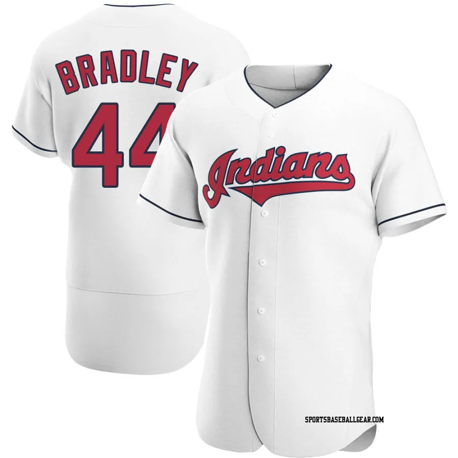 Bobby Bradley Men's Cleveland Guardians White Authentic Home Jersey