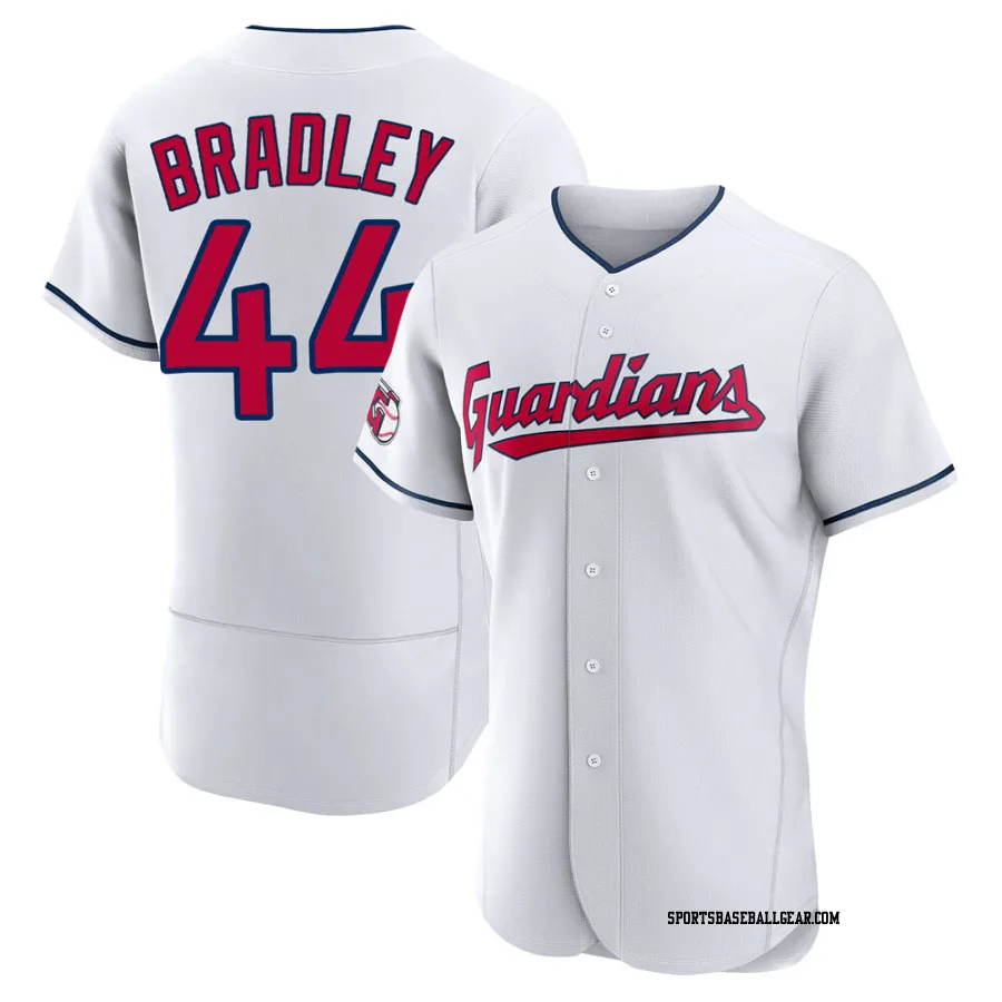 Bobby Bradley Men's Cleveland Guardians White Authentic Home Jersey