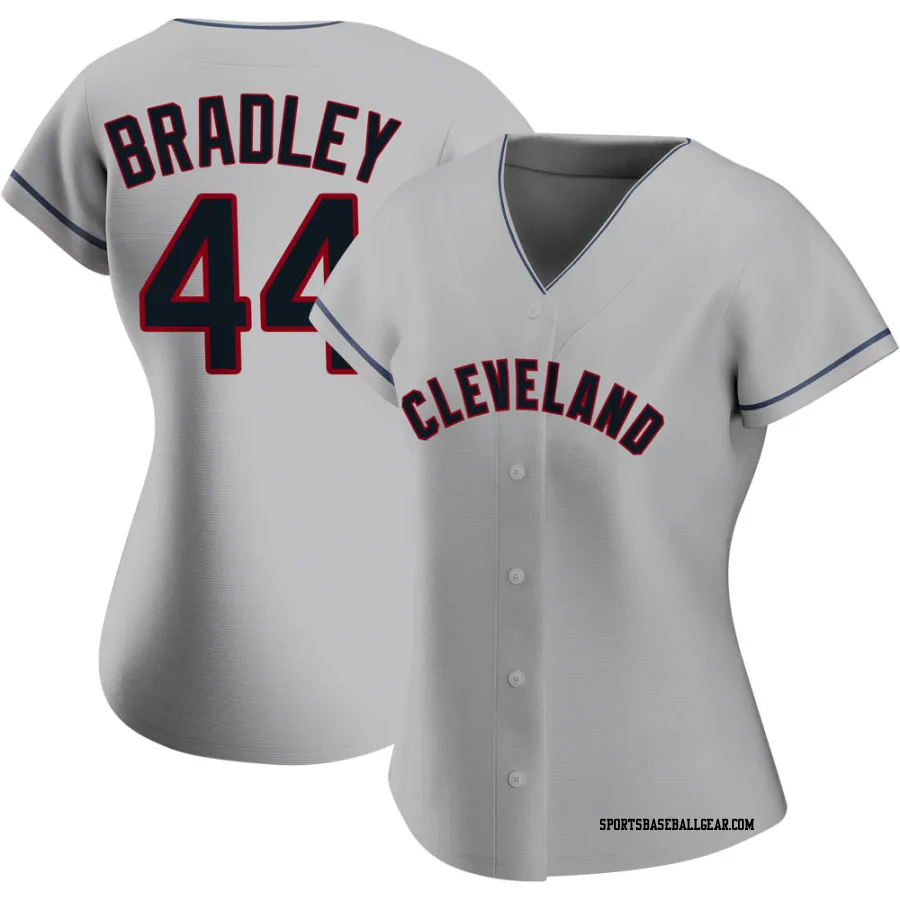 Bobby Bradley Women's Cleveland Guardians Gray Replica Road Jersey