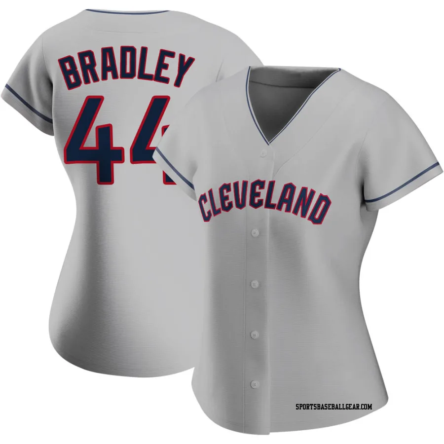 Bobby Bradley Women's Cleveland Guardians Gray Replica Road Jersey