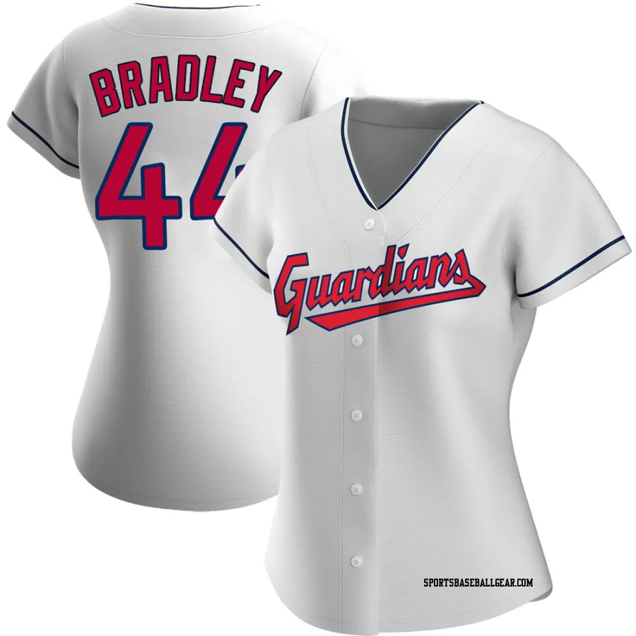 Bobby Bradley Women's Cleveland Guardians White Authentic Home Jersey