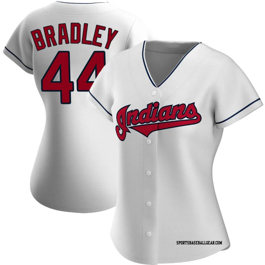 Bobby Bradley Women's Cleveland Guardians White Replica Home Jersey