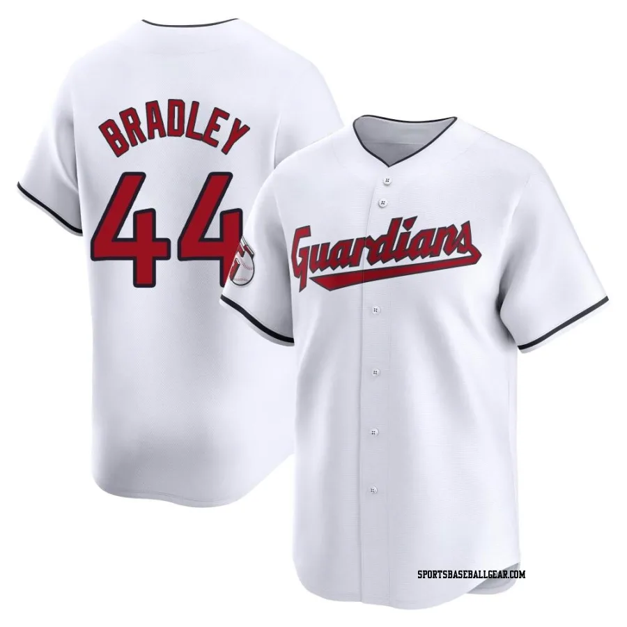 Bobby Bradley Youth Cleveland Guardians White Limited Home Jersey