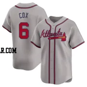 Bobby Cox Men's Atlanta Braves Gray Limited Away Jersey