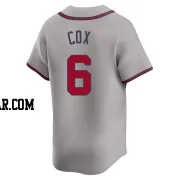 Bobby Cox Men's Atlanta Braves Gray Limited Away Jersey