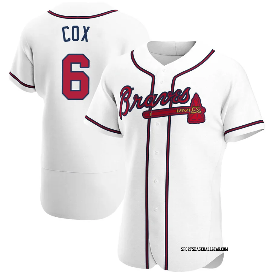 Bobby Cox Men's Atlanta Braves White Authentic Home Jersey