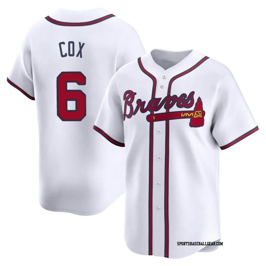 Bobby Cox Men's Atlanta Braves White Limited Home Jersey