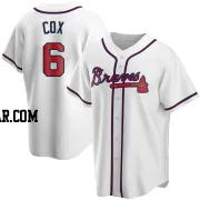 Bobby Cox Men's Atlanta Braves White Replica Home Jersey