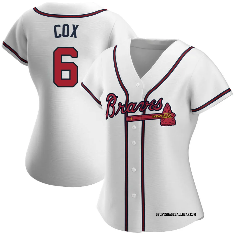 Bobby Cox Women's Atlanta Braves White Authentic Home Jersey