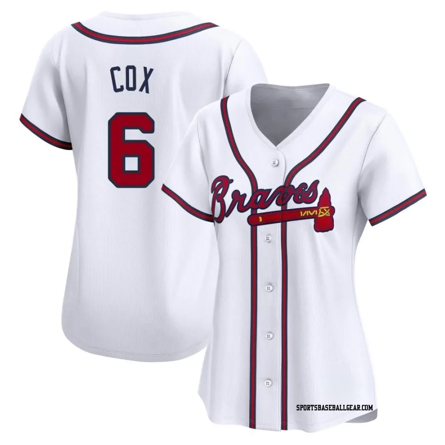 Bobby Cox Women's Atlanta Braves White Limited Home Jersey