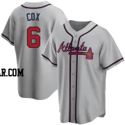 Bobby Cox Youth Atlanta Braves Gray Replica Road Jersey