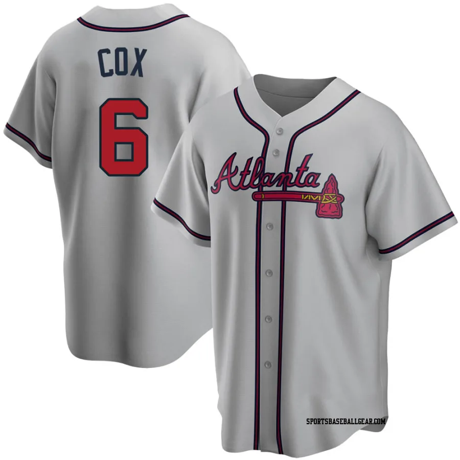 Bobby Cox Youth Atlanta Braves Gray Replica Road Jersey