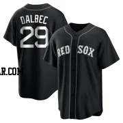 Bobby Dalbec Men's Boston Red Sox Black/White Replica Jersey