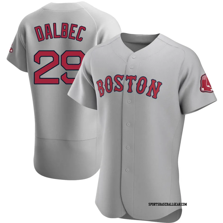 Bobby Dalbec Men's Boston Red Sox Gray Authentic Road Jersey