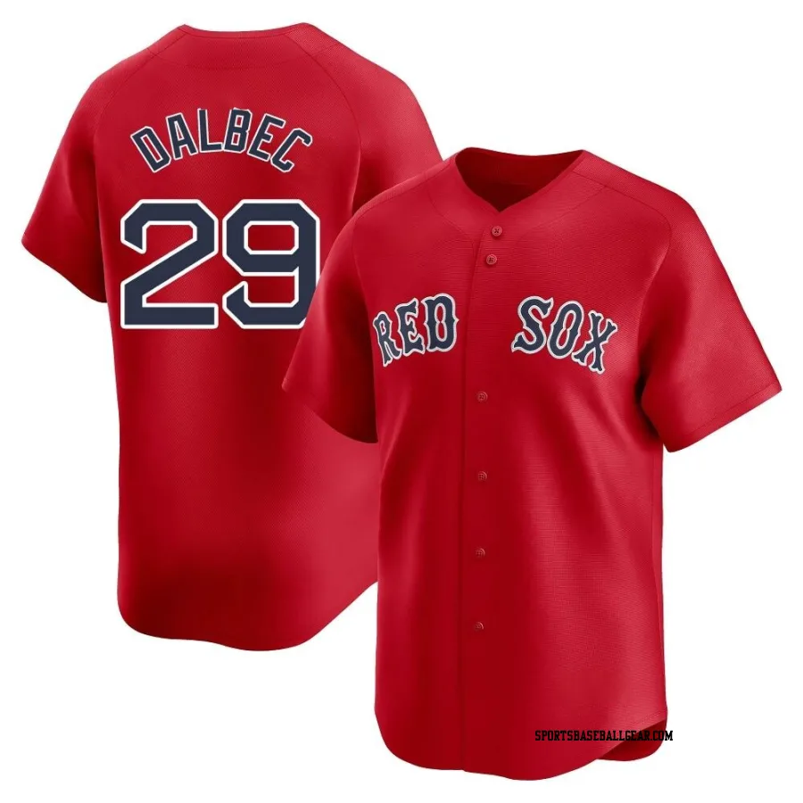 Bobby Dalbec Men's Boston Red Sox Red Limited Alternate Jersey