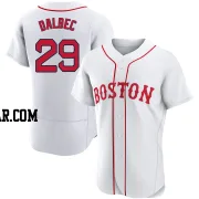 Bobby Dalbec Men's Boston Red Sox White Authentic 2021 Patriots' Day Jersey