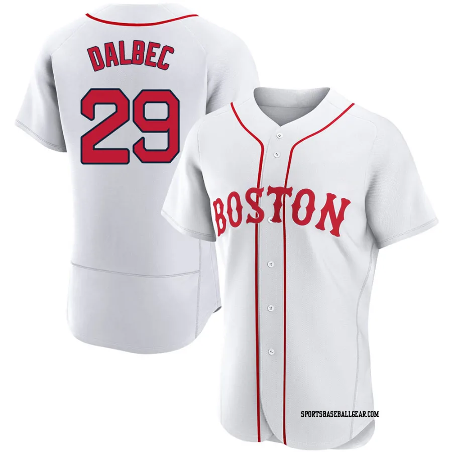 Bobby Dalbec Men's Boston Red Sox White Authentic 2021 Patriots' Day Jersey