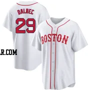 Bobby Dalbec Men's Boston Red Sox White Replica 2021 Patriots' Day Jersey