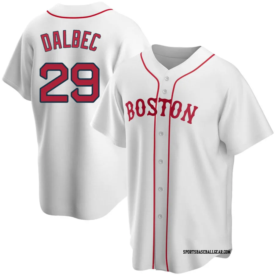 Bobby Dalbec Men's Boston Red Sox White Replica Alternate Jersey