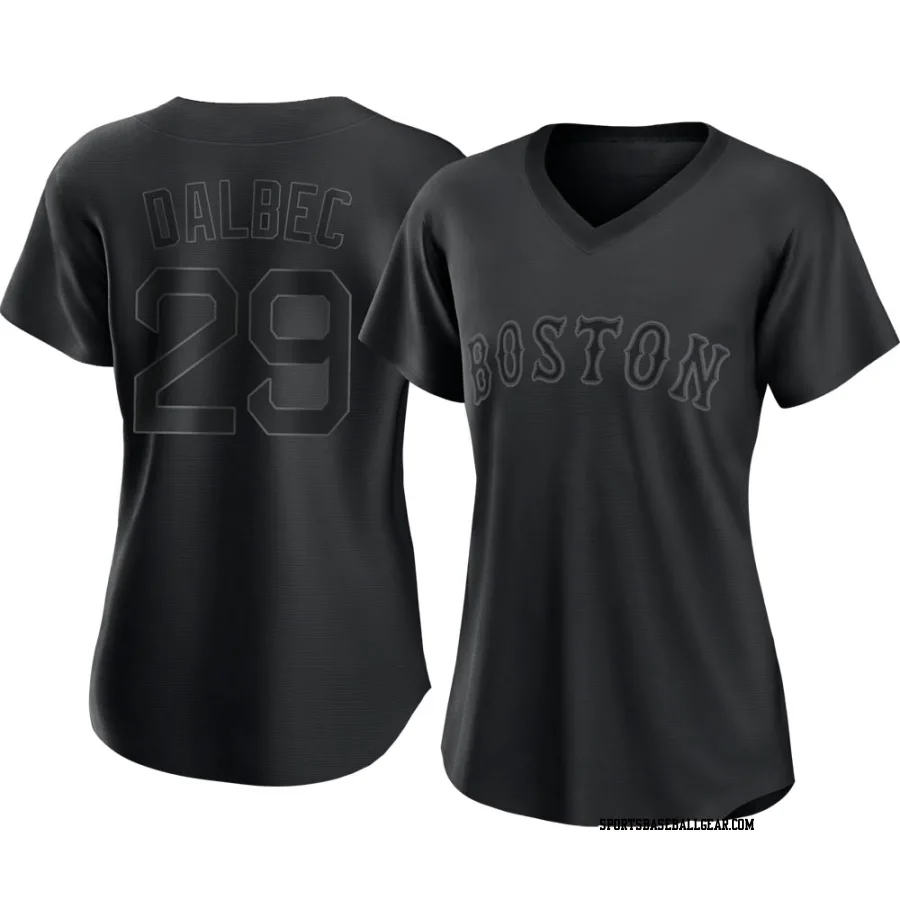 Bobby Dalbec Women's Boston Red Sox Black Authentic Pitch Fashion Jersey