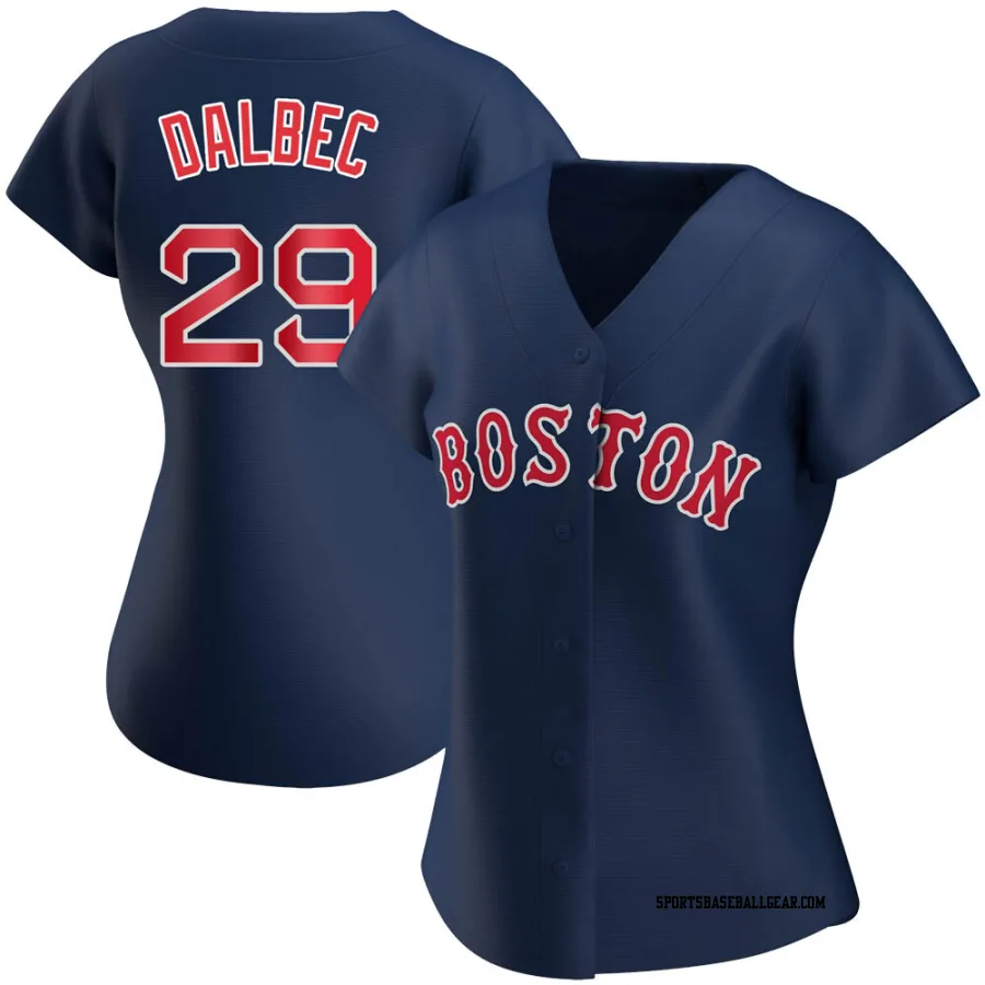 Bobby Dalbec Women's Boston Red Sox Navy Authentic Alternate Jersey