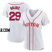 Bobby Dalbec Women's Boston Red Sox White Authentic 2021 Patriots' Day Jersey