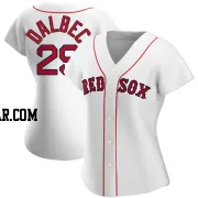 Bobby Dalbec Women's Boston Red Sox White Authentic Home Jersey