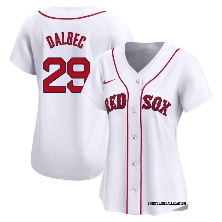 Bobby Dalbec Women's Boston Red Sox White Limited Home Jersey