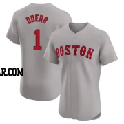 Bobby Doerr Men's Boston Red Sox Gray Elite Road Jersey