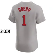 Bobby Doerr Men's Boston Red Sox Gray Elite Road Jersey