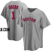 Bobby Doerr Men's Boston Red Sox Gray Replica Road Jersey