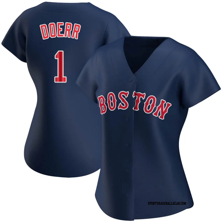 Bobby Doerr Women's Boston Red Sox Navy Authentic Alternate Jersey