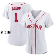 Bobby Doerr Women's Boston Red Sox White Authentic 2021 Patriots' Day Jersey