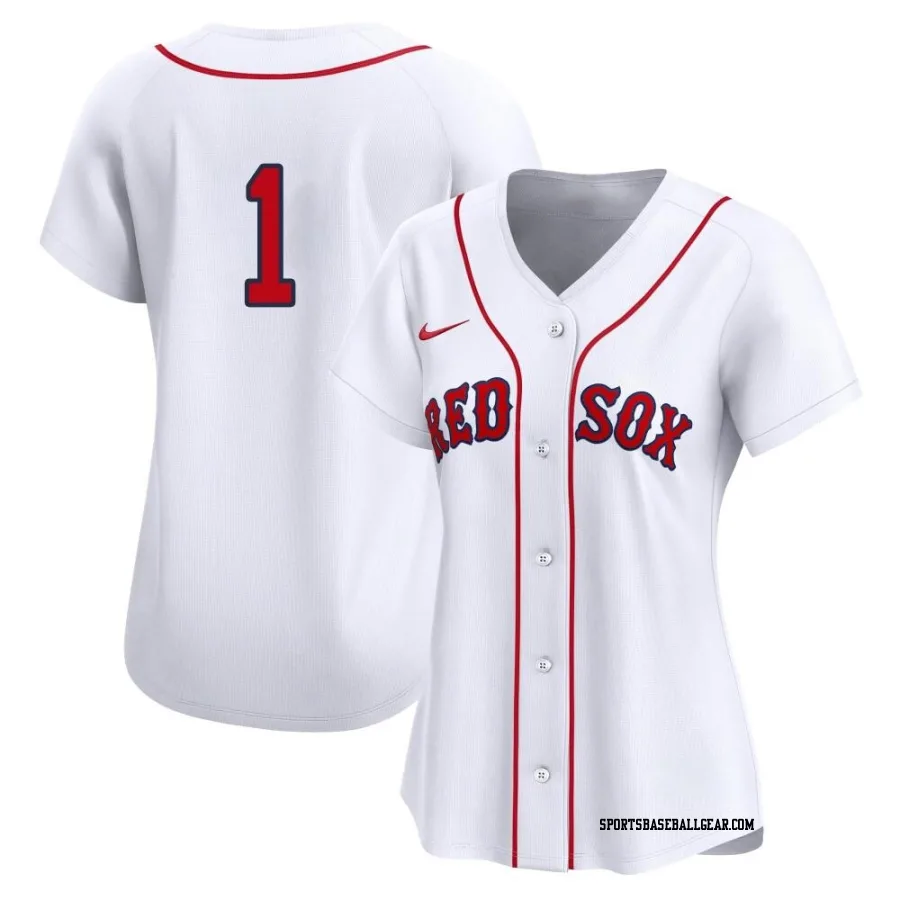 Bobby Doerr Women's Boston Red Sox White Limited 2nd Home Jersey