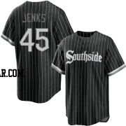 Bobby Jenks Men's Chicago White Sox Black Replica 2021 City Connect Jersey