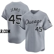 Bobby Jenks Men's Chicago White Sox Gray Limited Road Jersey