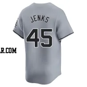 Bobby Jenks Men's Chicago White Sox Gray Limited Road Jersey