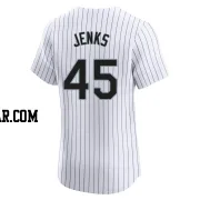 Bobby Jenks Men's Chicago White Sox White Elite Home Jersey