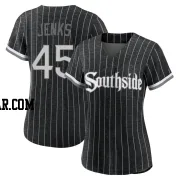 Bobby Jenks Women's Chicago White Sox Black Authentic 2021 City Connect Jersey