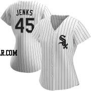 Bobby Jenks Women's Chicago White Sox White Authentic Home Jersey