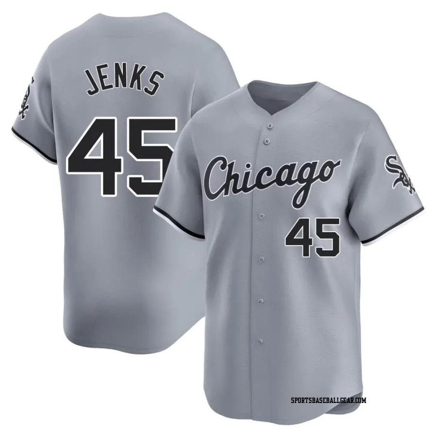 Bobby Jenks Youth Chicago White Sox Gray Limited Road Jersey