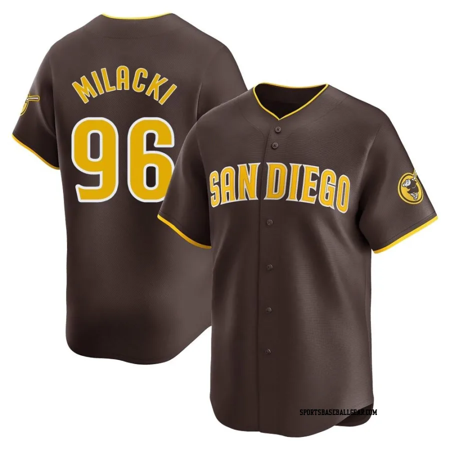 Bobby Milacki Men's San Diego Padres Brown Limited Away Jersey