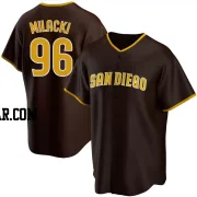 Bobby Milacki Men's San Diego Padres Brown Replica Road Jersey