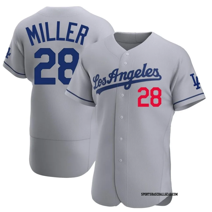 Bobby Miller Men's Los Angeles Dodgers Gray Authentic Away Jersey